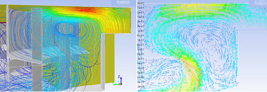 Obr. 2 Porovnání 2D modelu s 3D modelem
