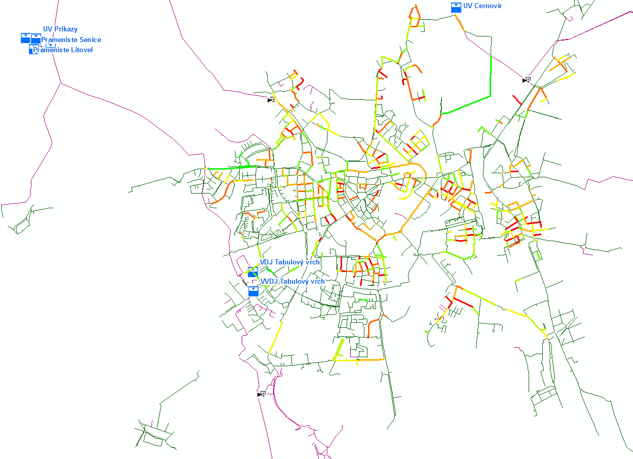 Obr. 3 Tematická mapa - Plán rekonstrukce